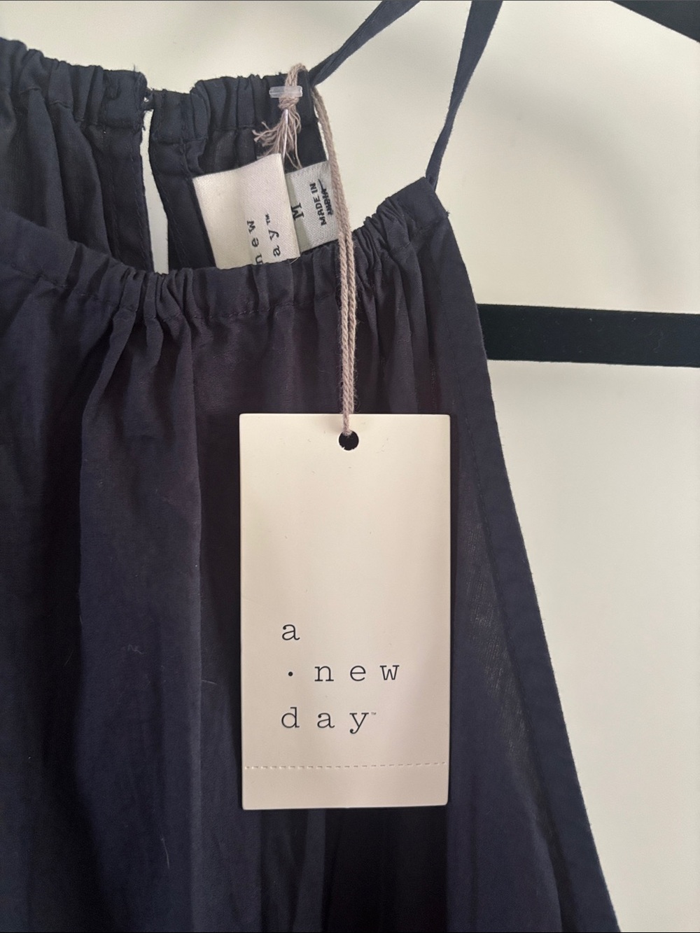 a new day Navy Halter Smocked Maxi Dress - Picture 2 of 3